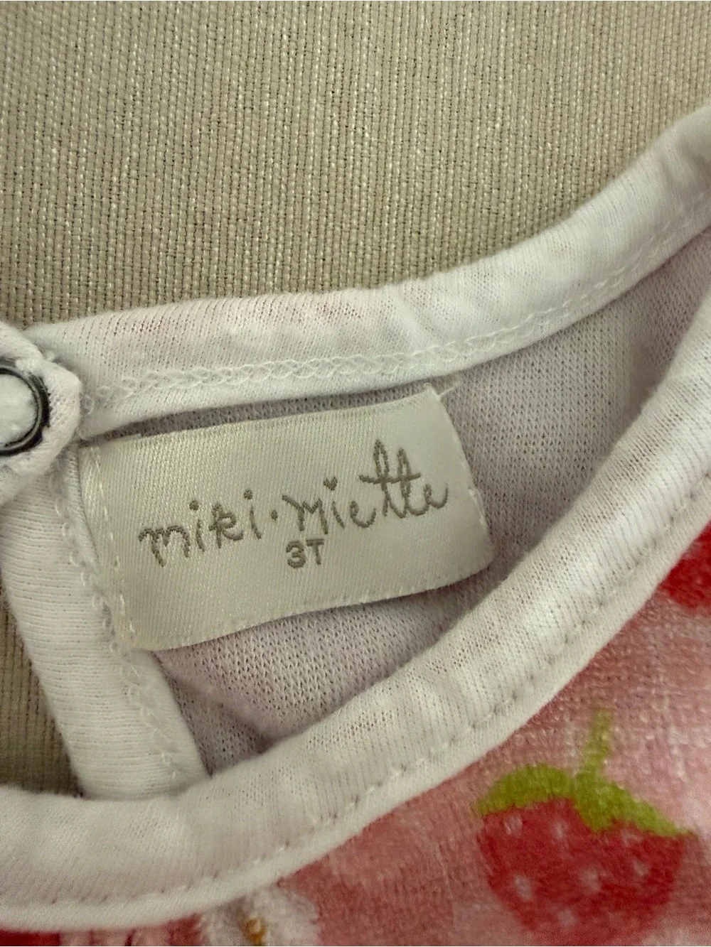 Miki Miette Strawberry Ruffled Swim Coverup Dress